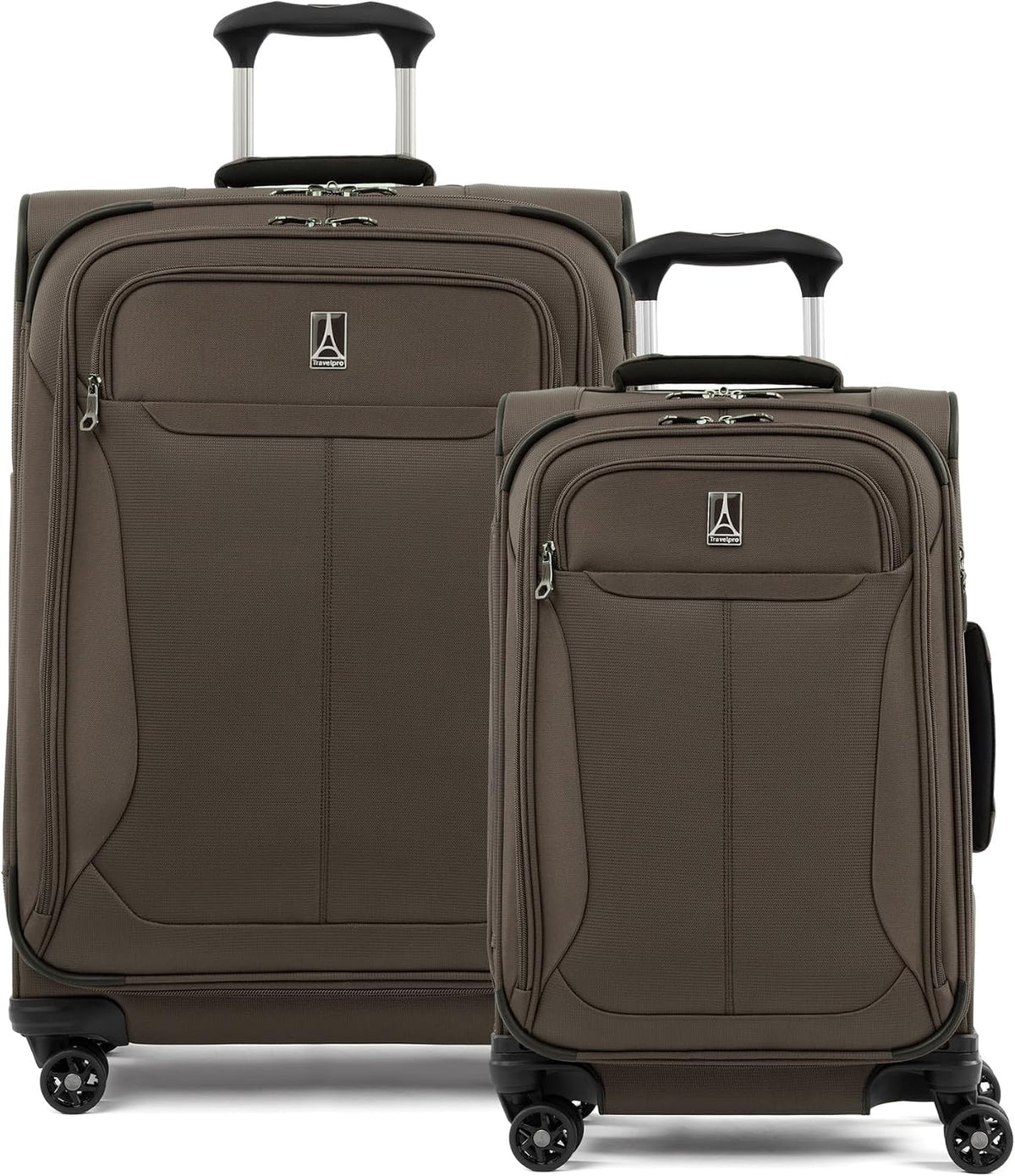Tourlite Softside 21" Expandable Luggage with 4 Spinner Wheels, Lightweight Suitcase, Carry-On, Blue
