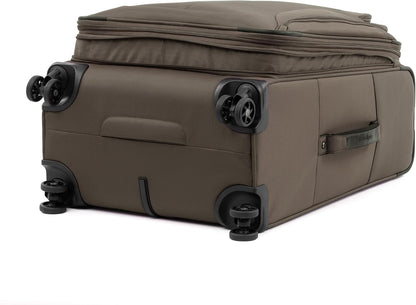 Tourlite Softside 21" Expandable Luggage with 4 Spinner Wheels, Lightweight Suitcase, Carry-On, Blue