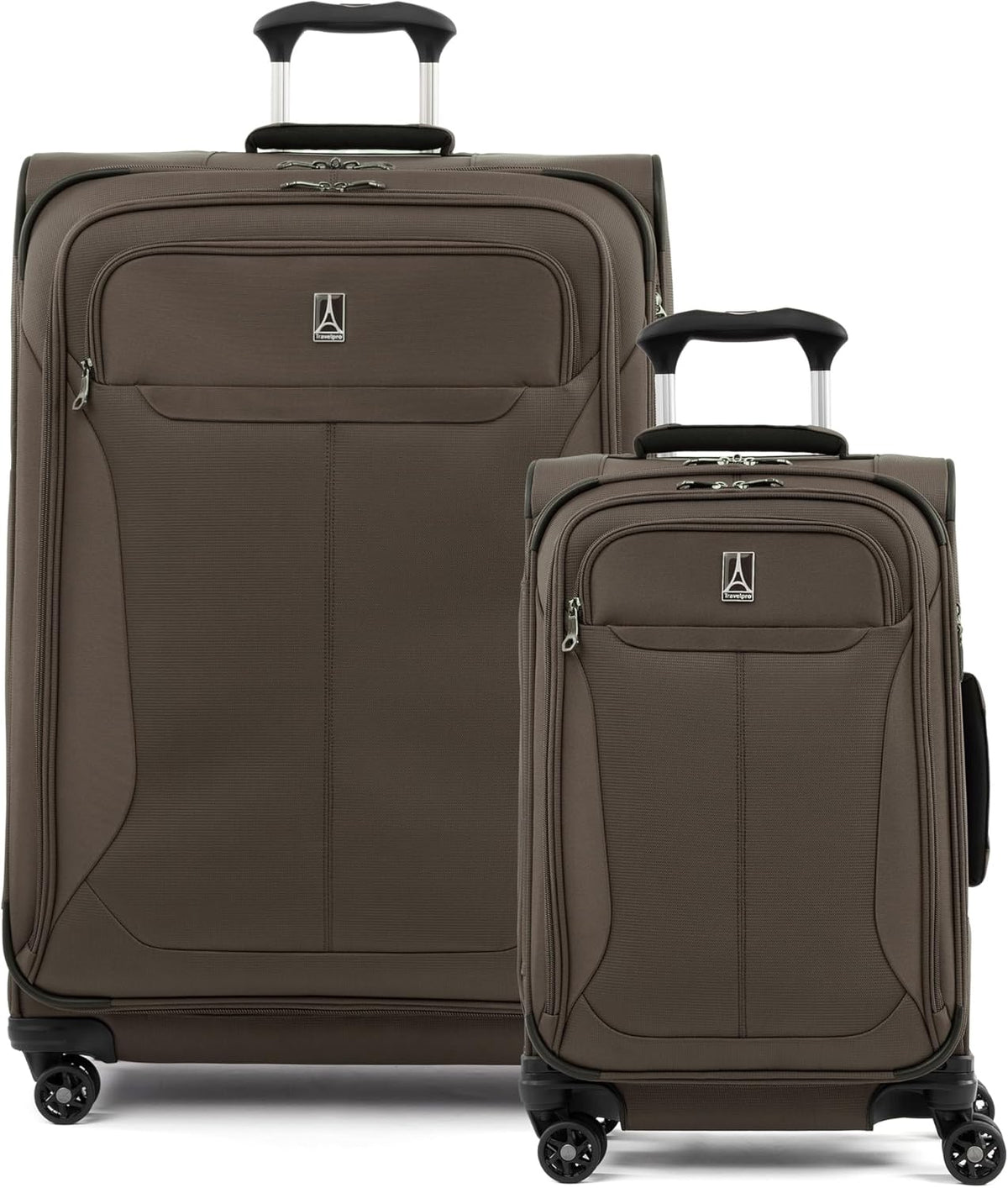 Tourlite Softside 21" Expandable Luggage with 4 Spinner Wheels, Lightweight Suitcase, Carry-On, Blue