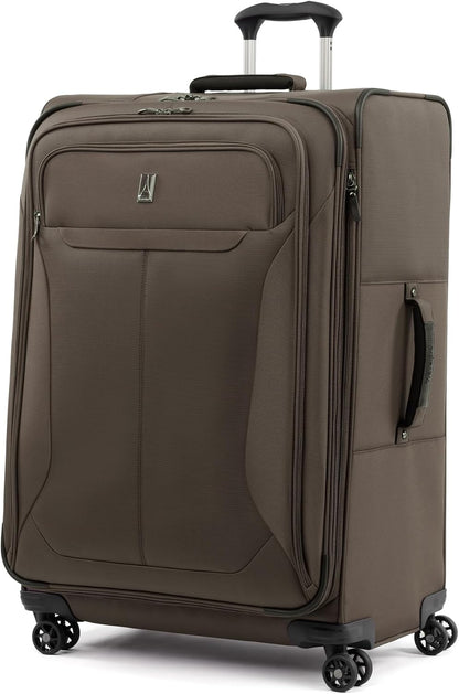 Tourlite Softside 21" Expandable Luggage with 4 Spinner Wheels, Lightweight Suitcase, Carry-On, Blue