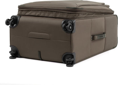 Tourlite Softside 21" Expandable Luggage with 4 Spinner Wheels, Lightweight Suitcase, Carry-On, Blue