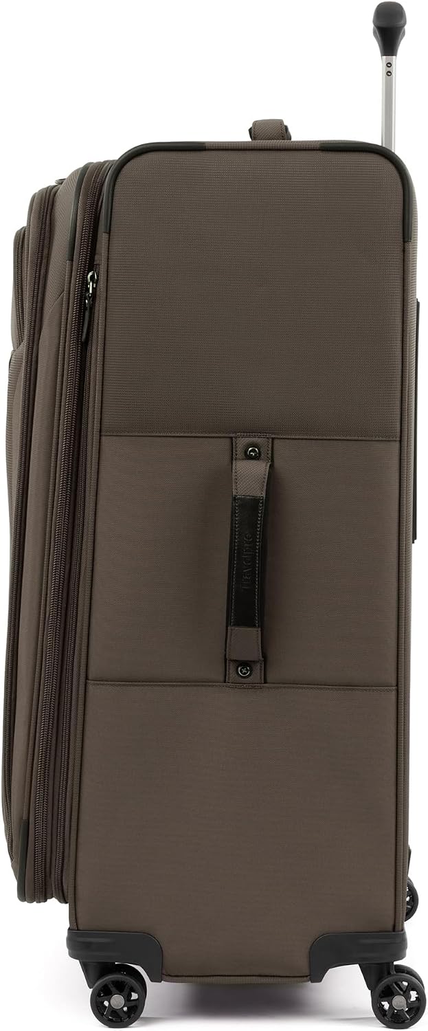 Tourlite Softside 21" Expandable Luggage with 4 Spinner Wheels, Lightweight Suitcase, Carry-On, Blue
