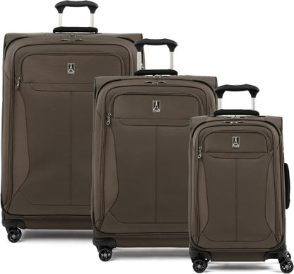 Tourlite Softside 21" Expandable Luggage with 4 Spinner Wheels, Lightweight Suitcase, Carry-On, Blue