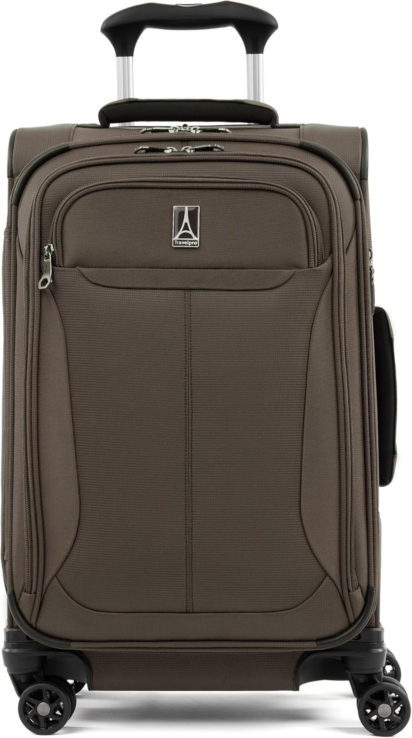 Tourlite Softside 21" Expandable Luggage with 4 Spinner Wheels, Lightweight Suitcase, Carry-On, Blue
