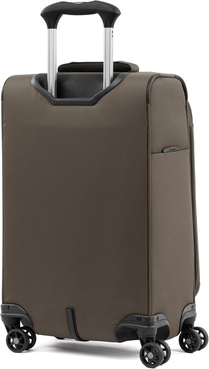 Tourlite Softside 21" Expandable Luggage with 4 Spinner Wheels, Lightweight Suitcase, Carry-On, Blue