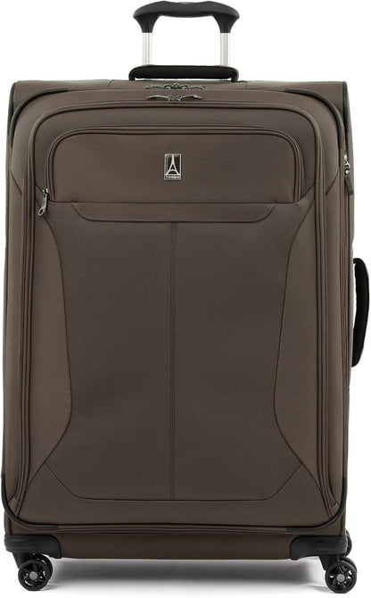 Tourlite Softside 21" Expandable Luggage with 4 Spinner Wheels, Lightweight Suitcase, Carry-On, Blue