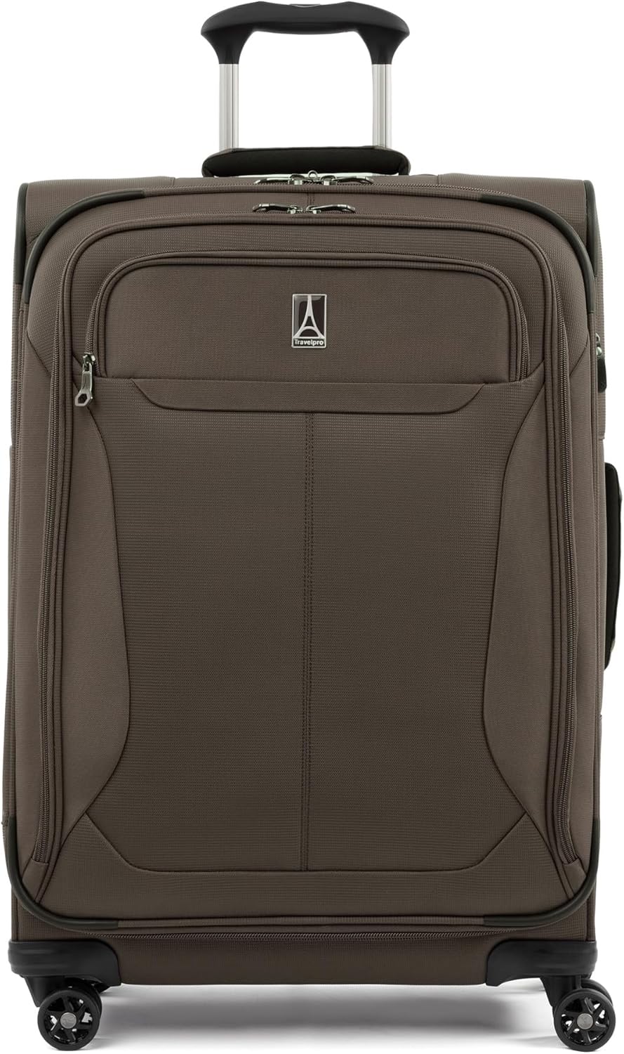 Tourlite Softside 21" Expandable Luggage with 4 Spinner Wheels, Lightweight Suitcase, Carry-On, Blue