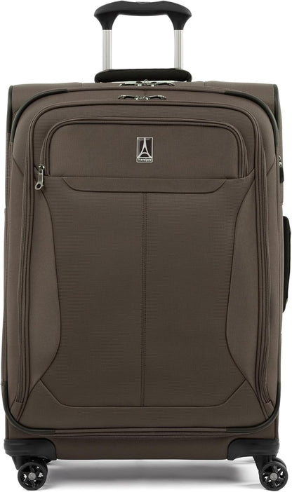 Tourlite Softside 21" Expandable Luggage with 4 Spinner Wheels, Lightweight Suitcase, Carry-On, Blue