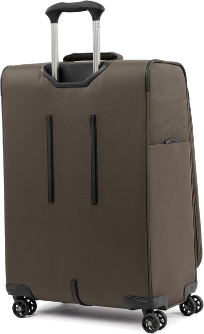 Tourlite Softside 21" Expandable Luggage with 4 Spinner Wheels, Lightweight Suitcase, Carry-On, Blue
