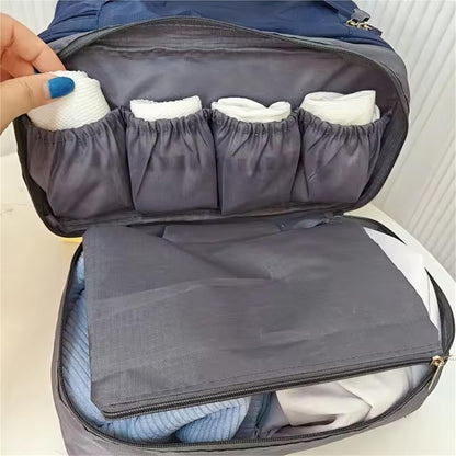 Portable Bra Storage Bag 1-10Pcs Travel Bra Underwear Organizer Bags Panties Sock Wash Package Cosmetic Finishing Cloth Pouch(Pink)