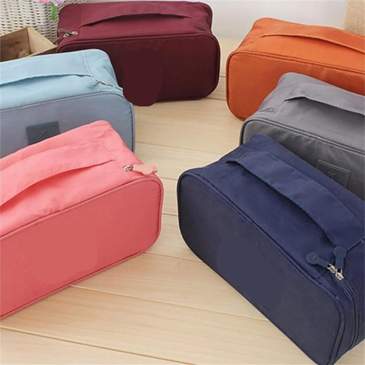 Portable Bra Storage Bag 1-10Pcs Travel Bra Underwear Organizer Bags Panties Sock Wash Package Cosmetic Finishing Cloth Pouch(Pink)