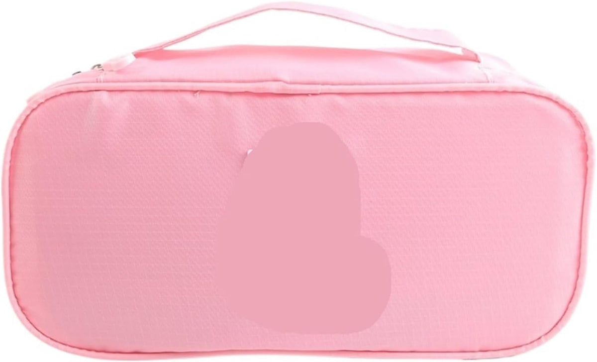 Portable Bra Storage Bag 1-10Pcs Travel Bra Underwear Organizer Bags Panties Sock Wash Package Cosmetic Finishing Cloth Pouch(Pink)