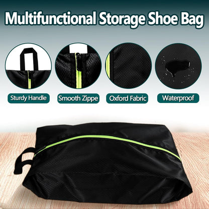 Shoe Bags for Travel - Set of 3 Pack Large Capacity Oxford Fabric Shoe Bags, Multi-Functional Dust-Proof and Waterproof Men & Women Travel Shoe Bag (Pink)