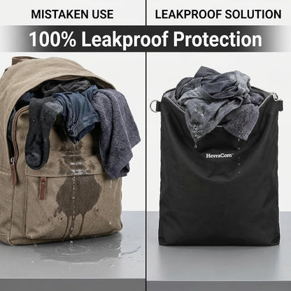 Waterproof Laundry Bag Travel for Wet Clothes - Odor-Proof Waterproof Bag for Wet Swimsuit, Travel Laundry Bags for Dirty Clothes, Swimsuits & Workout Gear with Rust-Resistant Zipper & Hooks