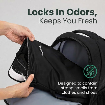 Waterproof Laundry Bag Travel for Wet Clothes - Odor-Proof Waterproof Bag for Wet Swimsuit, Travel Laundry Bags for Dirty Clothes, Swimsuits & Workout Gear with Rust-Resistant Zipper & Hooks