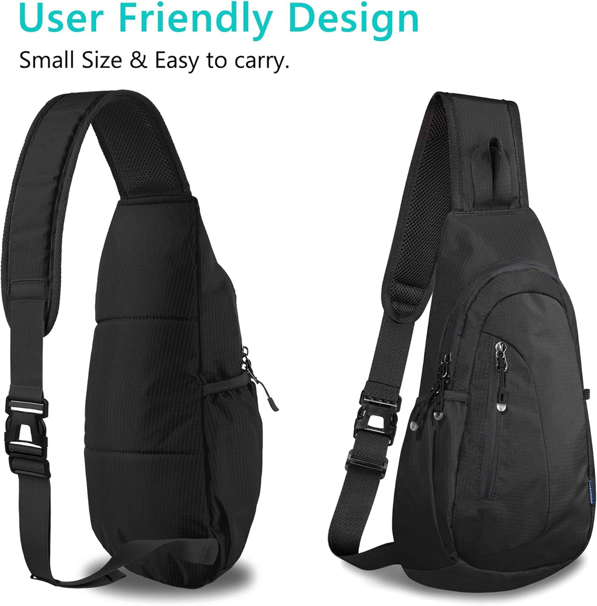 Small Sling Bag, Lightweight Crossbody Backpack for Men Women, Shoulder Bag for Sports and Outdoor