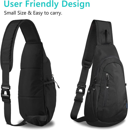 Small Sling Bag, Lightweight Crossbody Backpack for Men Women, Shoulder Bag for Sports and Outdoor