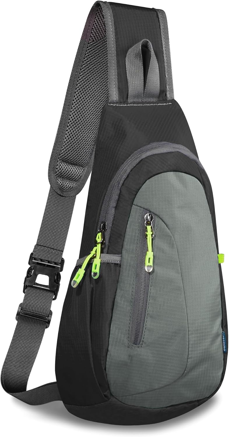 Small Sling Bag, Lightweight Crossbody Backpack for Men Women, Shoulder Bag for Sports and Outdoor