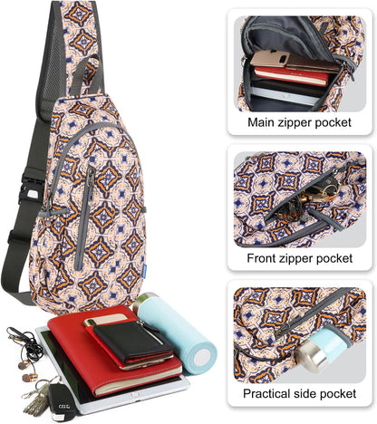 Small Sling Bag, Lightweight Crossbody Backpack for Men Women, Shoulder Bag for Sports and Outdoor