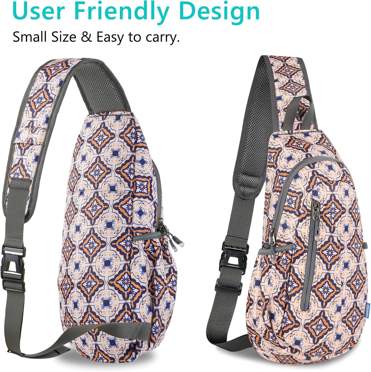 Small Sling Bag, Lightweight Crossbody Backpack for Men Women, Shoulder Bag for Sports and Outdoor