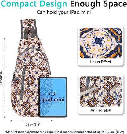 Small Sling Bag, Lightweight Crossbody Backpack for Men Women, Shoulder Bag for Sports and Outdoor
