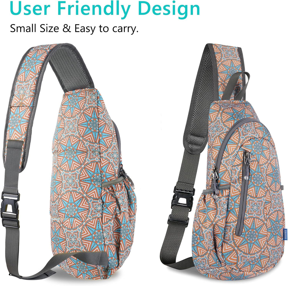Small Sling Bag, Lightweight Crossbody Backpack for Men Women, Shoulder Bag for Sports and Outdoor