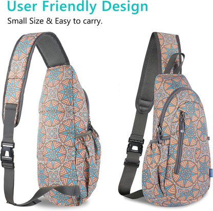 Small Sling Bag, Lightweight Crossbody Backpack for Men Women, Shoulder Bag for Sports and Outdoor