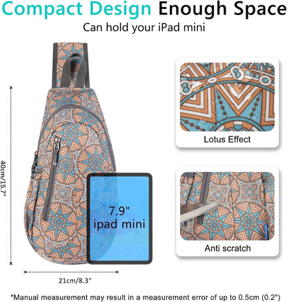 Small Sling Bag, Lightweight Crossbody Backpack for Men Women, Shoulder Bag for Sports and Outdoor