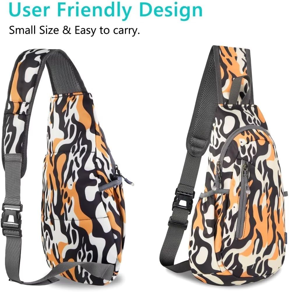 Small Sling Bag, Lightweight Crossbody Backpack for Men Women, Shoulder Bag for Sports and Outdoor