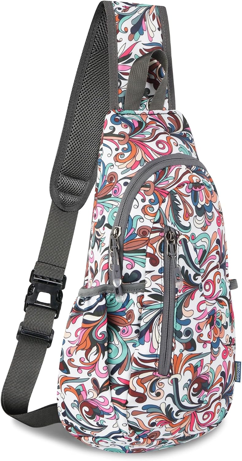Small Sling Bag, Lightweight Crossbody Backpack for Men Women, Shoulder Bag for Sports and Outdoor