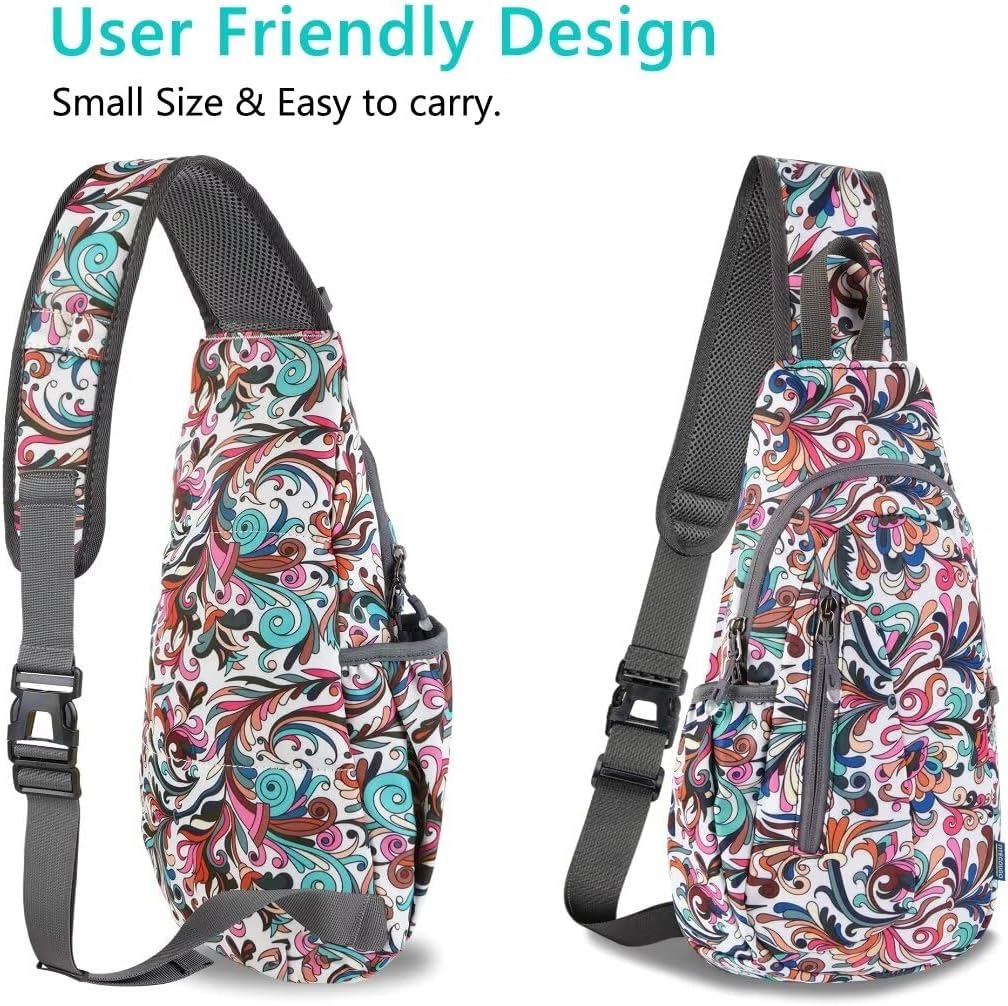 Small Sling Bag, Lightweight Crossbody Backpack for Men Women, Shoulder Bag for Sports and Outdoor