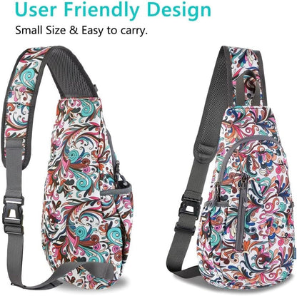 Small Sling Bag, Lightweight Crossbody Backpack for Men Women, Shoulder Bag for Sports and Outdoor