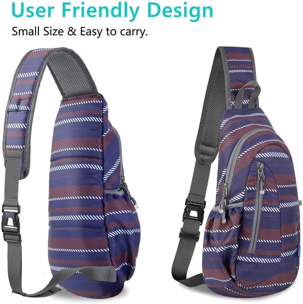 Small Sling Bag, Lightweight Crossbody Backpack for Men Women, Shoulder Bag for Sports and Outdoor