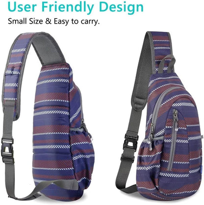 Small Sling Bag, Lightweight Crossbody Backpack for Men Women, Shoulder Bag for Sports and Outdoor
