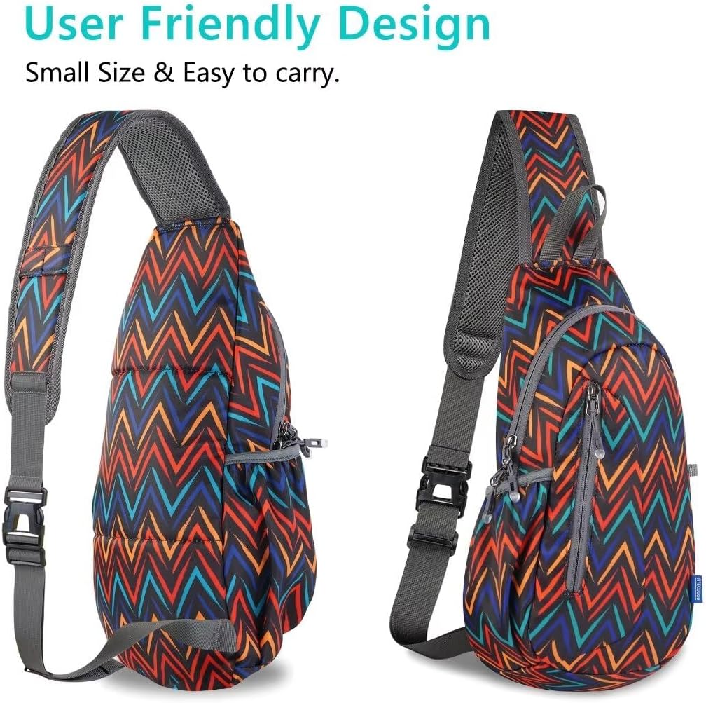 Small Sling Bag, Lightweight Crossbody Backpack for Men Women, Shoulder Bag for Sports and Outdoor