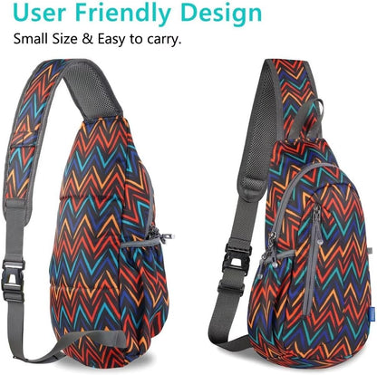 Small Sling Bag, Lightweight Crossbody Backpack for Men Women, Shoulder Bag for Sports and Outdoor