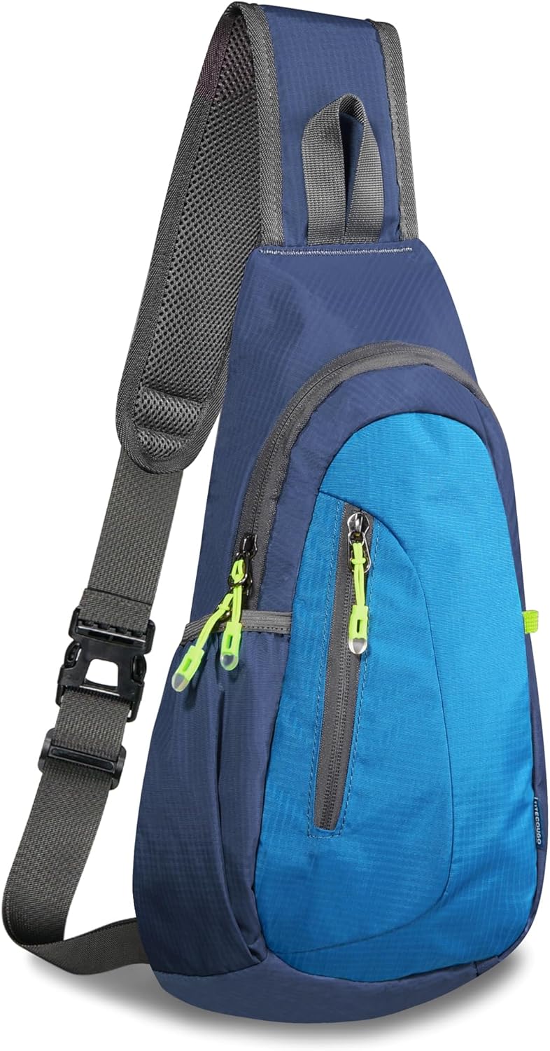Small Sling Bag, Lightweight Crossbody Backpack for Men Women, Shoulder Bag for Sports and Outdoor