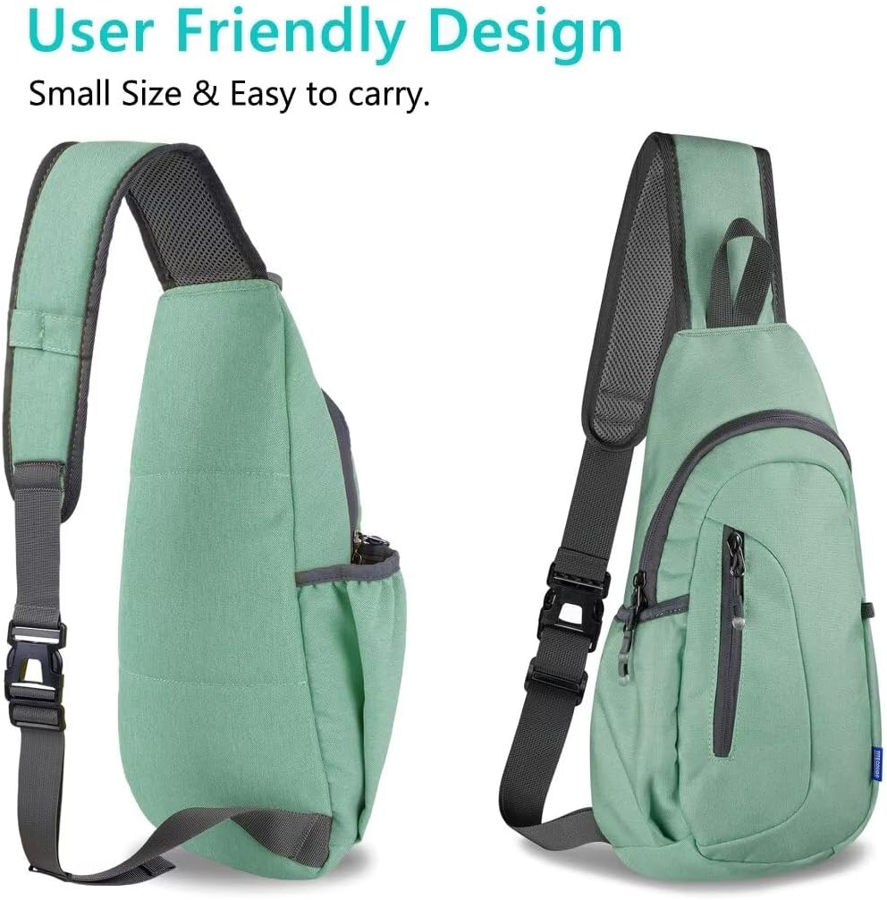 Small Sling Bag, Lightweight Crossbody Backpack for Men Women, Shoulder Bag for Sports and Outdoor
