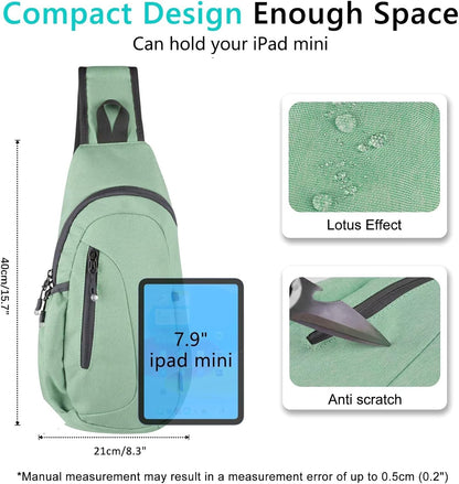Small Sling Bag, Lightweight Crossbody Backpack for Men Women, Shoulder Bag for Sports and Outdoor