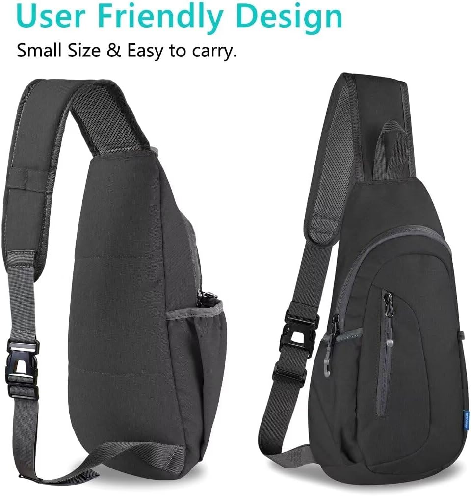 Small Sling Bag, Lightweight Crossbody Backpack for Men Women, Shoulder Bag for Sports and Outdoor