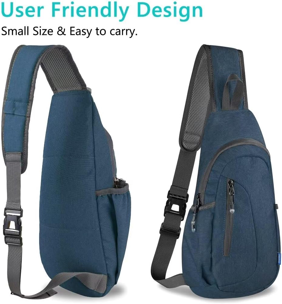 Small Sling Bag, Lightweight Crossbody Backpack for Men Women, Shoulder Bag for Sports and Outdoor