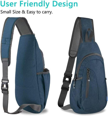 Small Sling Bag, Lightweight Crossbody Backpack for Men Women, Shoulder Bag for Sports and Outdoor