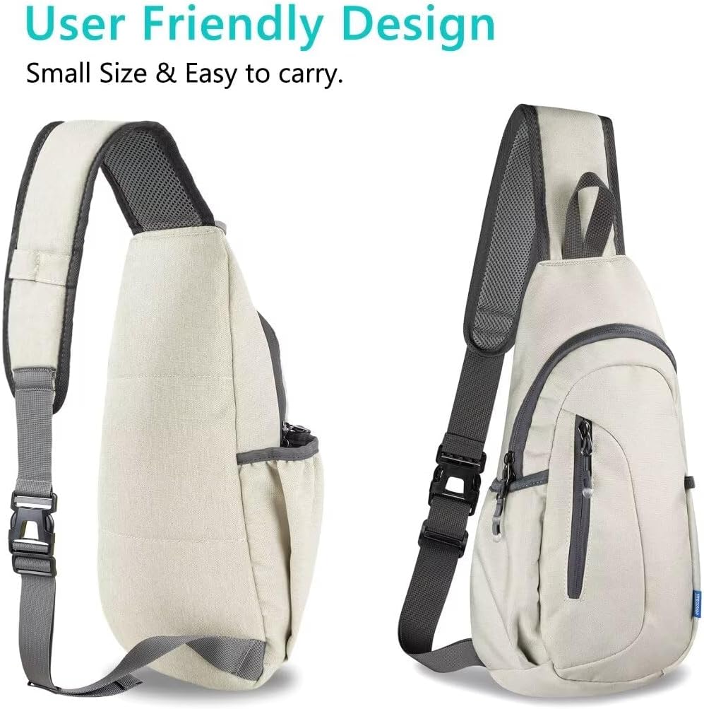 Small Sling Bag, Lightweight Crossbody Backpack for Men Women, Shoulder Bag for Sports and Outdoor