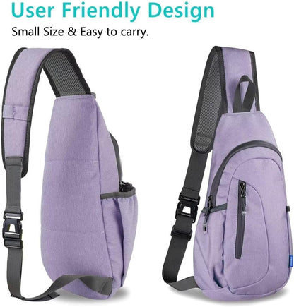 Small Sling Bag, Lightweight Crossbody Backpack for Men Women, Shoulder Bag for Sports and Outdoor