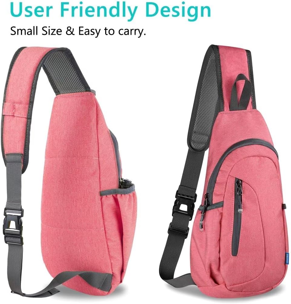 Small Sling Bag, Lightweight Crossbody Backpack for Men Women, Shoulder Bag for Sports and Outdoor
