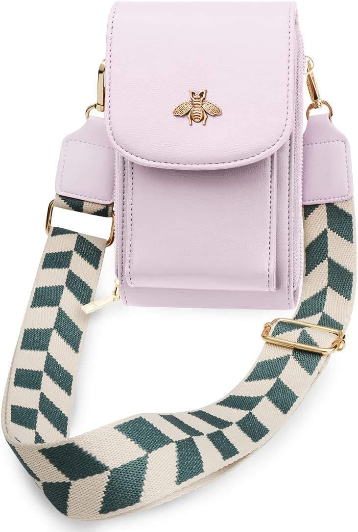 CrossBody Bags with Touchscreen Cell Phone Purse Window Zipper Pocket,RFID Blocking Card Holder iPhone bag for Women