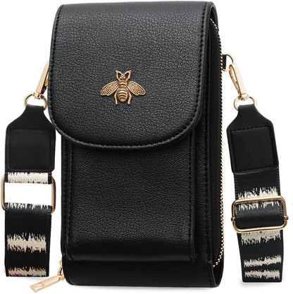 CrossBody Bags with Touchscreen Cell Phone Purse Window Zipper Pocket,RFID Blocking Card Holder iPhone bag for Women