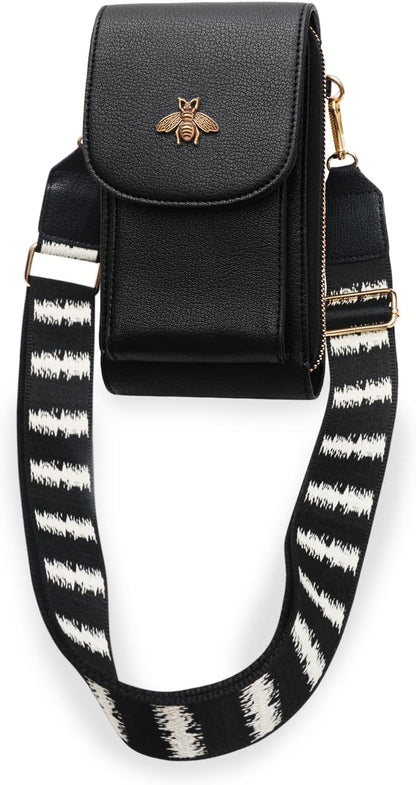 CrossBody Bags with Touchscreen Cell Phone Purse Window Zipper Pocket,RFID Blocking Card Holder iPhone bag for Women