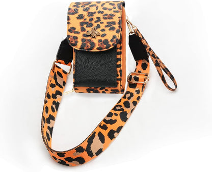 CrossBody Bags with Touchscreen Cell Phone Purse Window Zipper Pocket,RFID Blocking Card Holder iPhone bag for Women