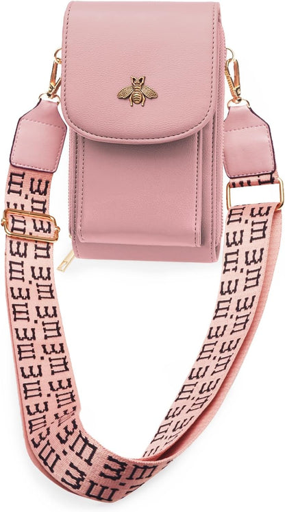 CrossBody Bags with Touchscreen Cell Phone Purse Window Zipper Pocket,RFID Blocking Card Holder iPhone bag for Women